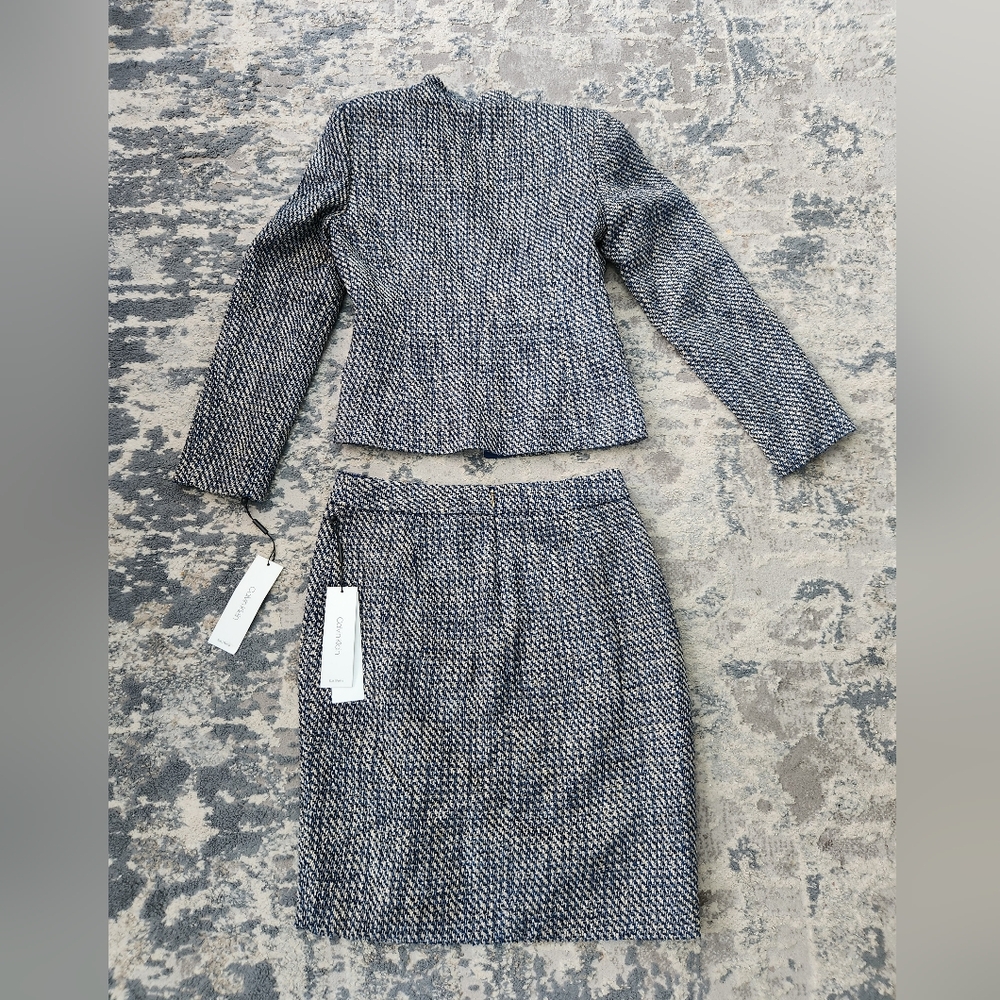 Calvin Klein | NWT 2 Pc Tweed Blazer & Pencil Skirt Set - Picture 12 of 12